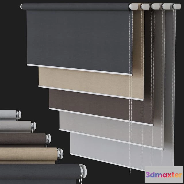 1562697 - Roller blinds set №2 3D Max