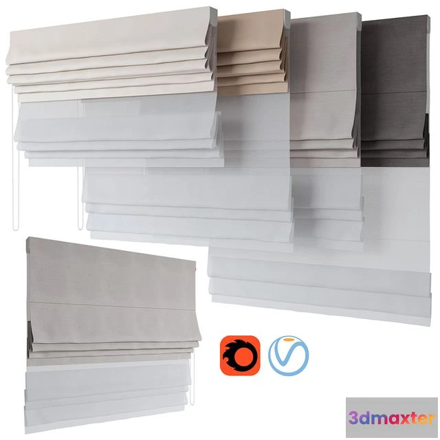 1563370 - Roman Curtains 190 3D Max