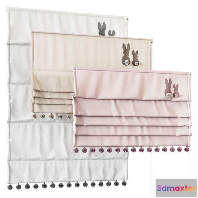 1565580 - Roman blinds for children’s rooms 3D Max