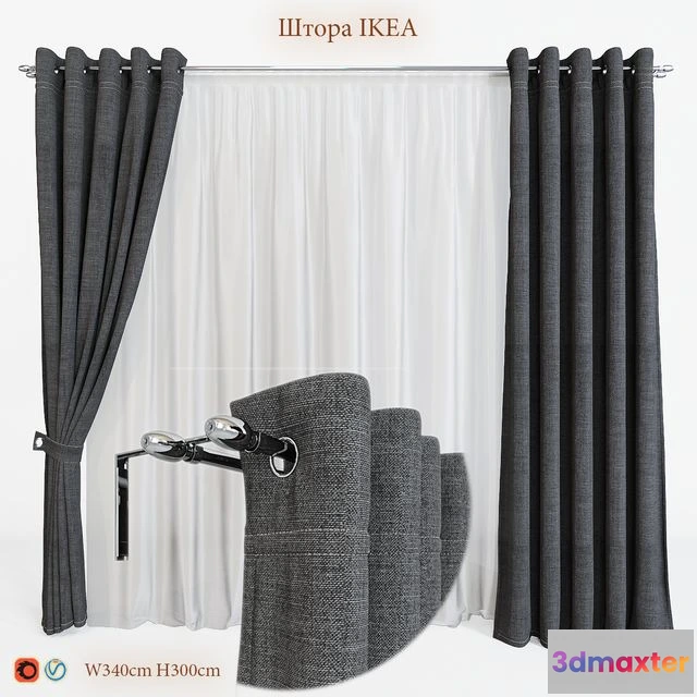 1568964 - Blind IKEA V36 3D Max