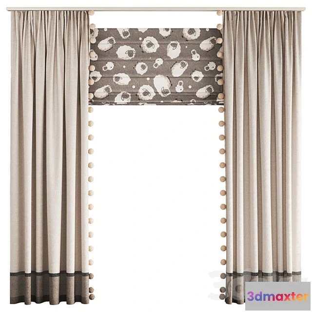 1569312 - Curtains for the nursery 3D Max