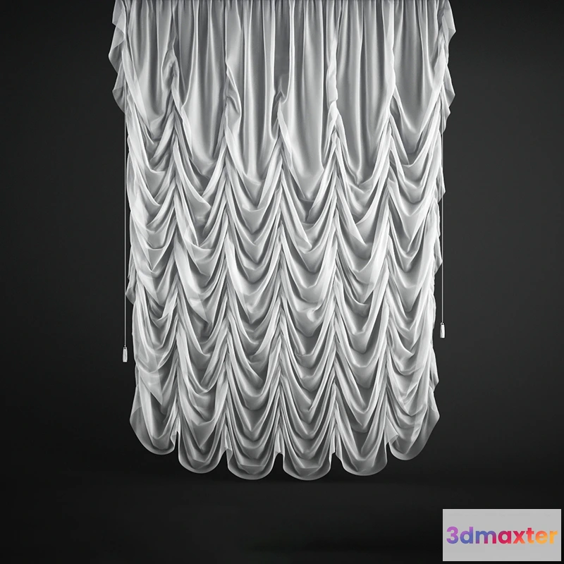 1595154 - decoration - Curtain 205 3D Max