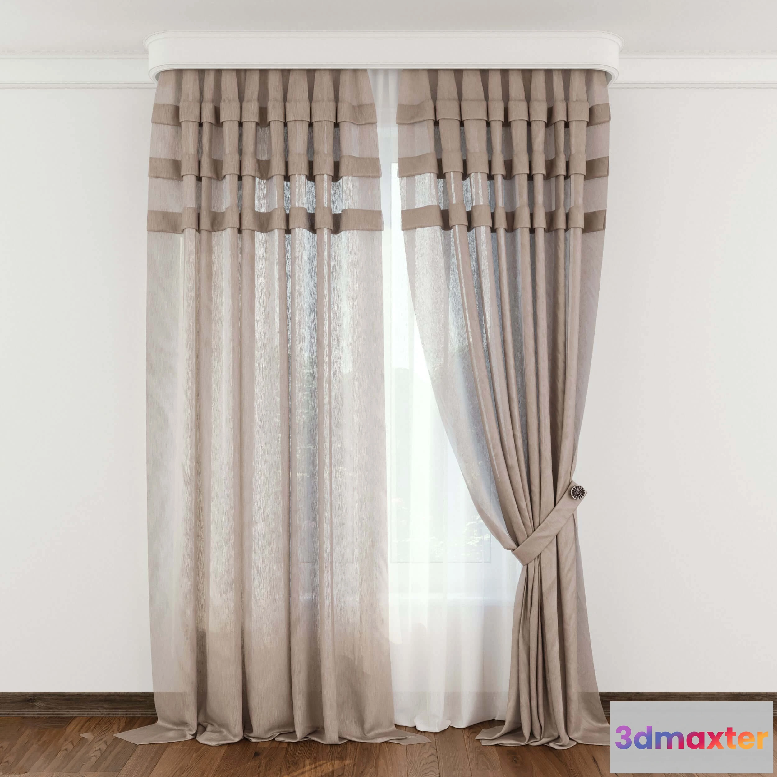1595206 - decoration - Modern curtain 71 3D Max