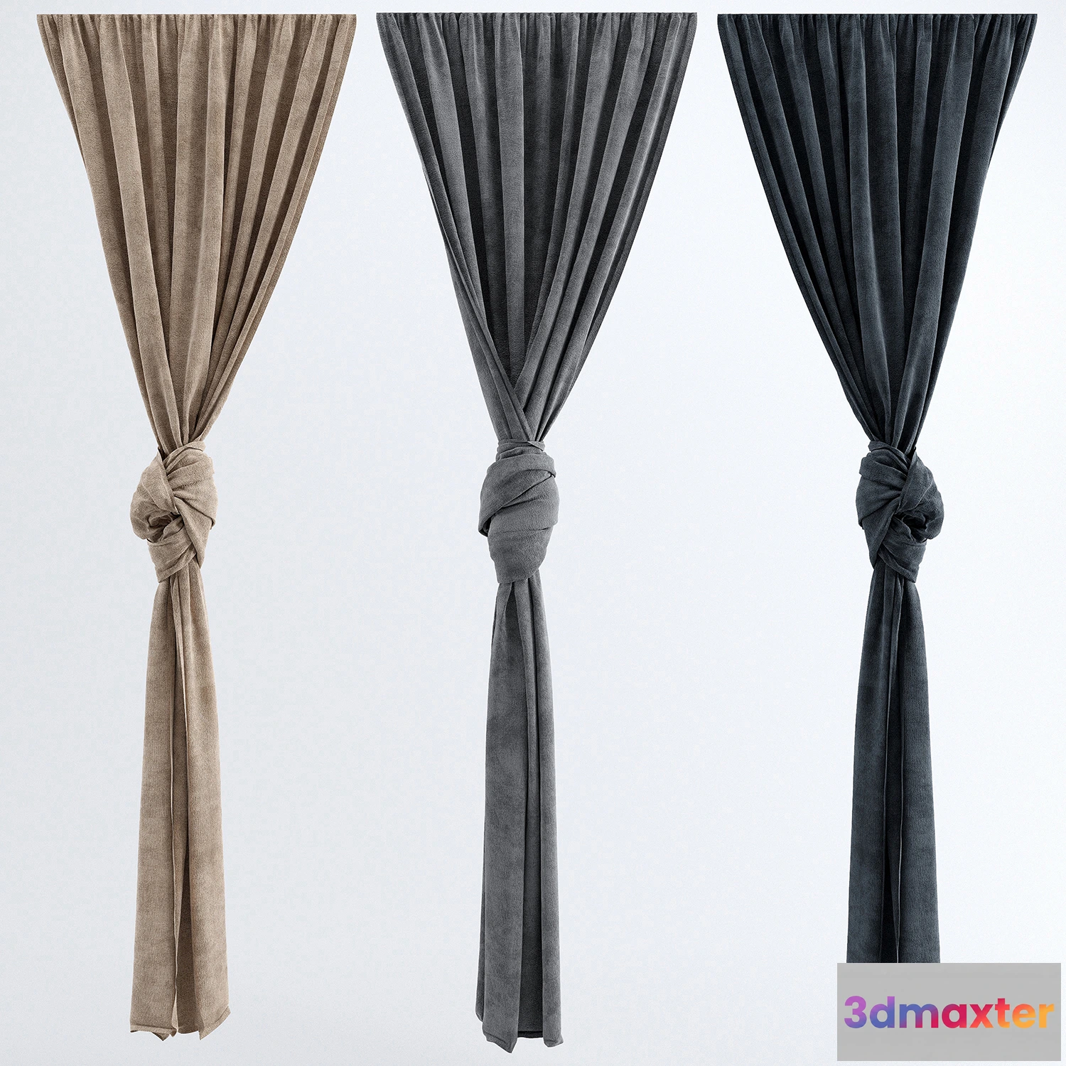 1595210 - decoration - Tied curtain 07 3D Max