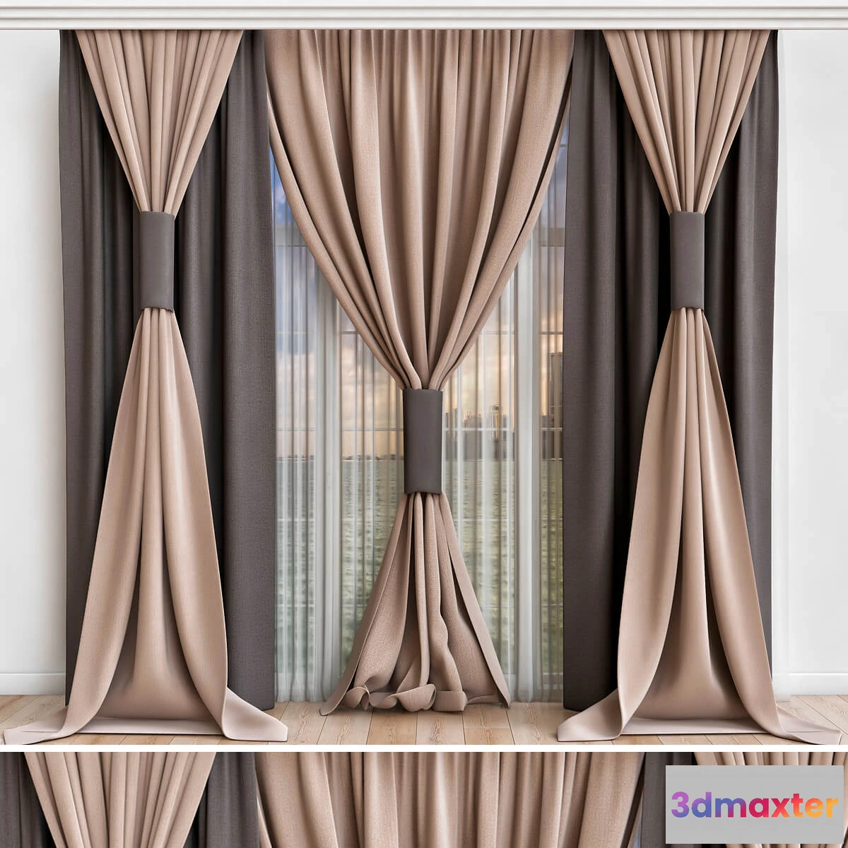 1595218 - decoration - Curtain 82 3D Max