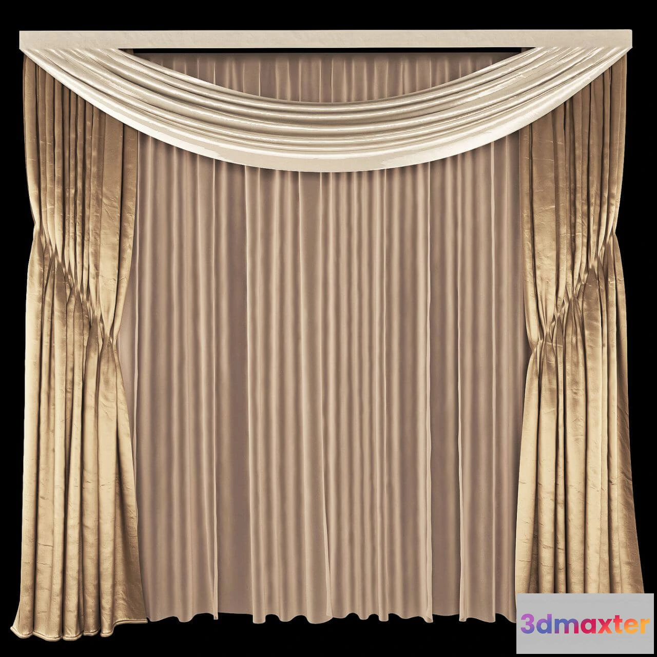 1595224 - decoration - Curtain 350 3D Max