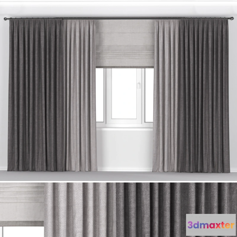 1595240 - decoration - Curtain 324 3D Max