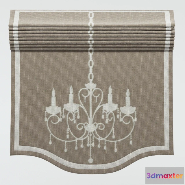 1595244 - decoration - Roman shade 20 3D Max