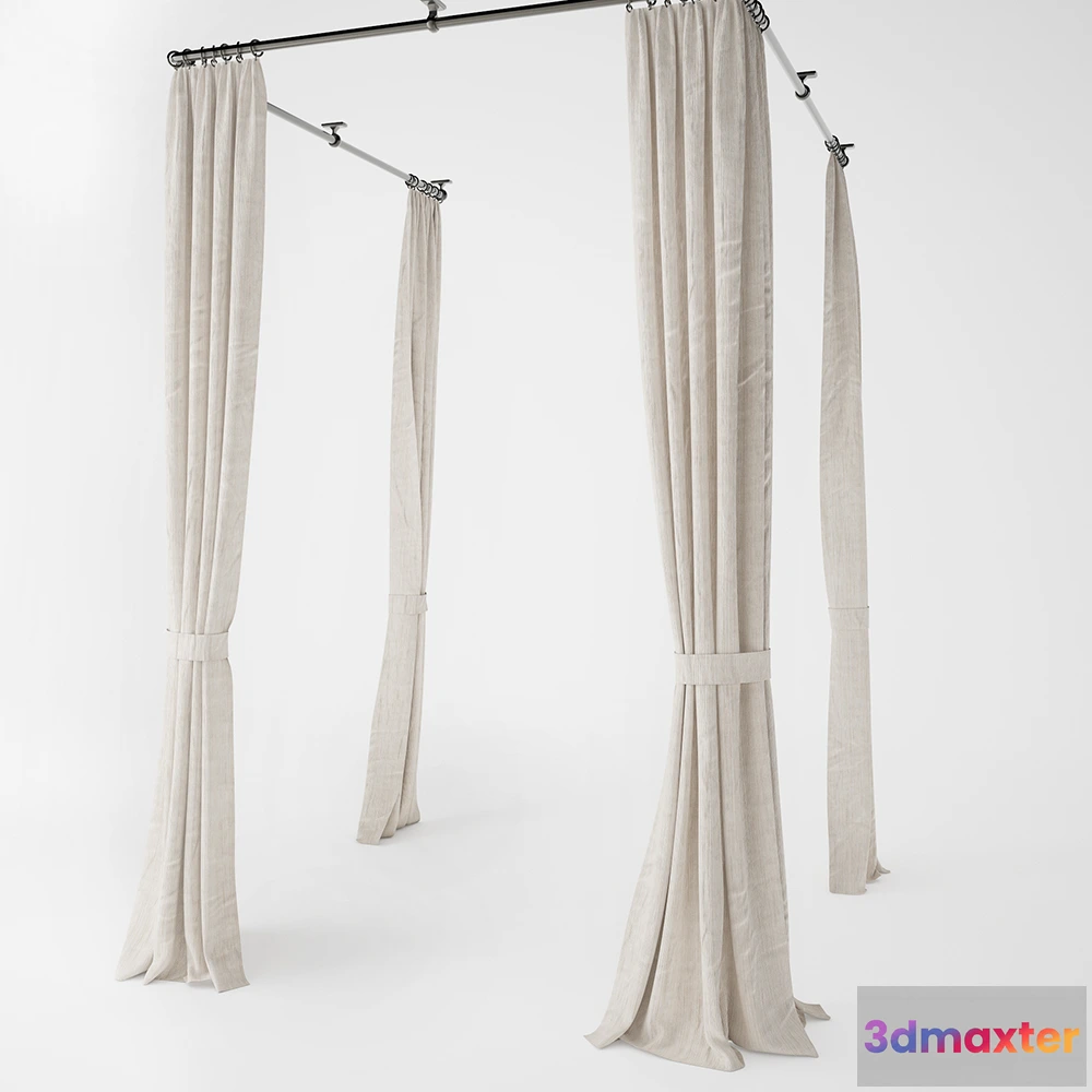 1595256 - decoration - Curtain 125 3D Max