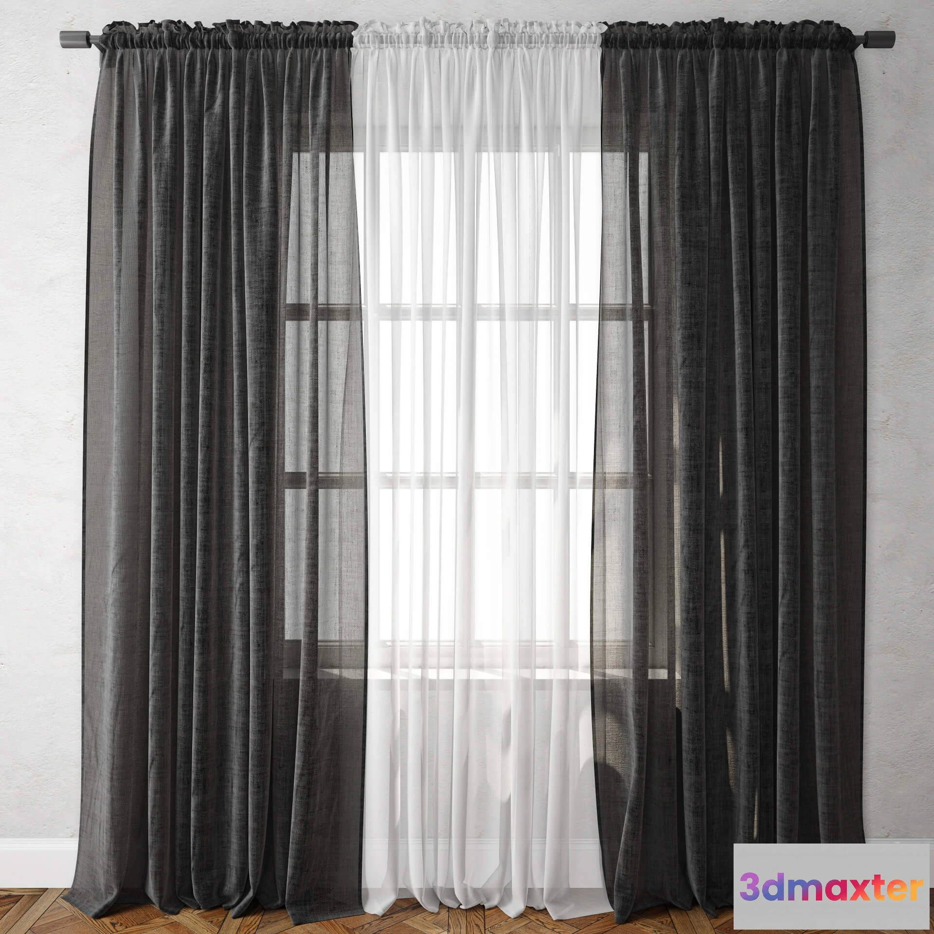 1595304 - decoration - Curtain 418 3D Max