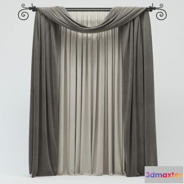 1595324 - decoration - Curtain 881 3D Max