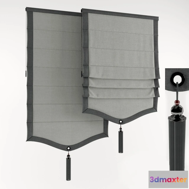 1595358 - decoration - Roman curtain 94 3D Max