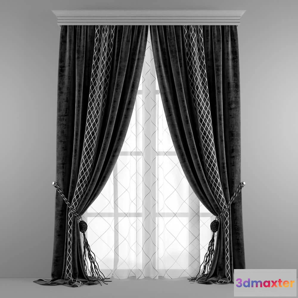1595388 - decoration - Curtain 67 3D Max