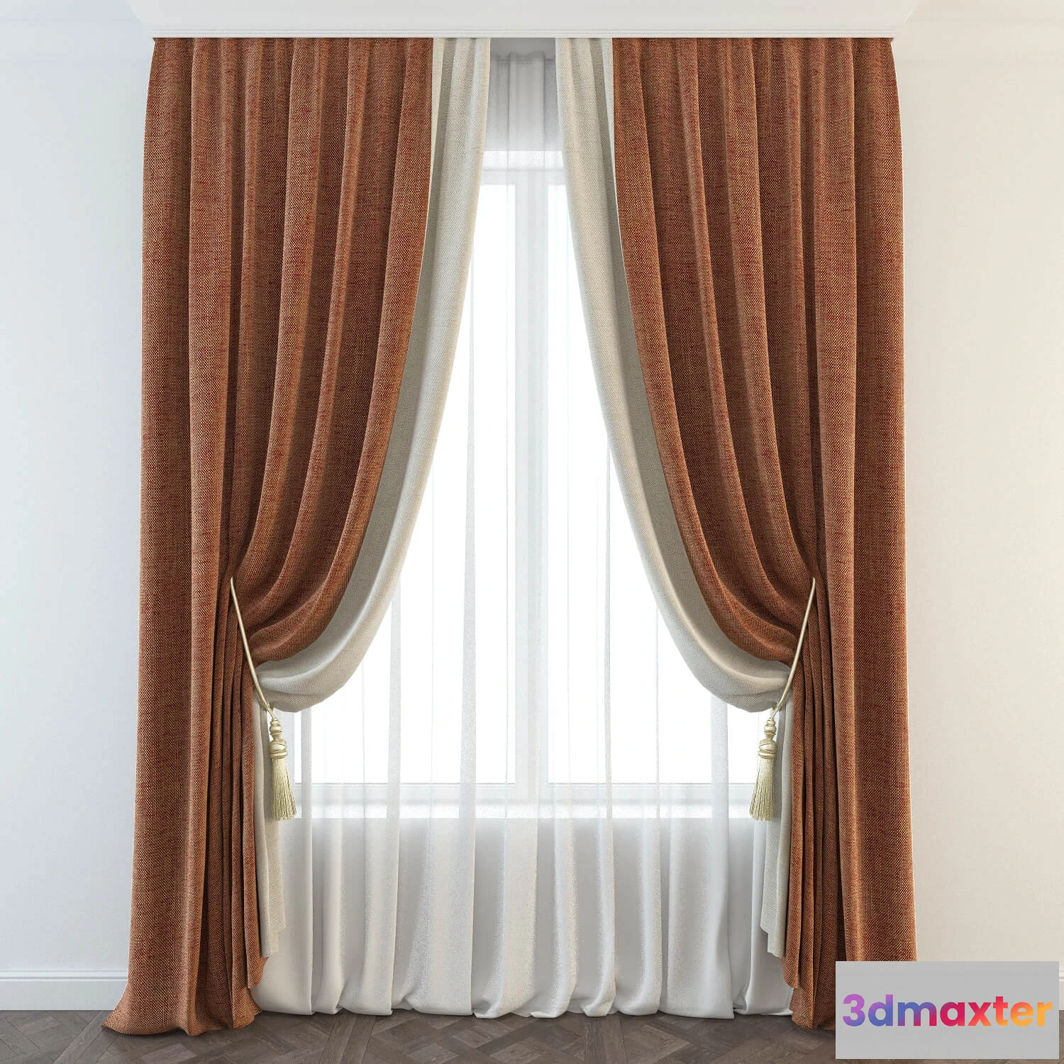 1595390 - decoration - Curtain 125 3D Max