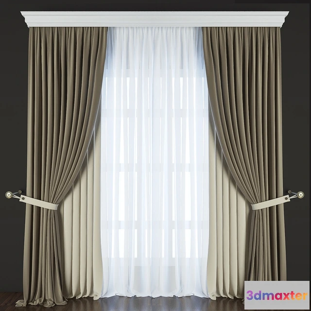 1595422 - decoration - Curtain 194 3D Max