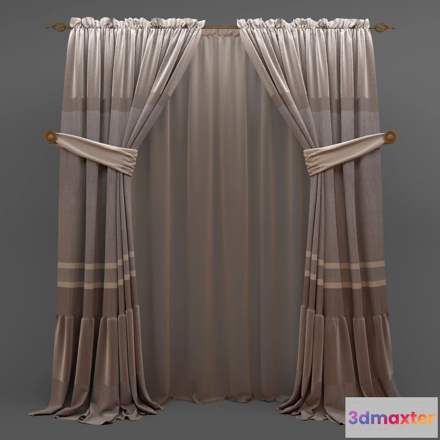 1595430 - decoration - Curtains 436 3D Max