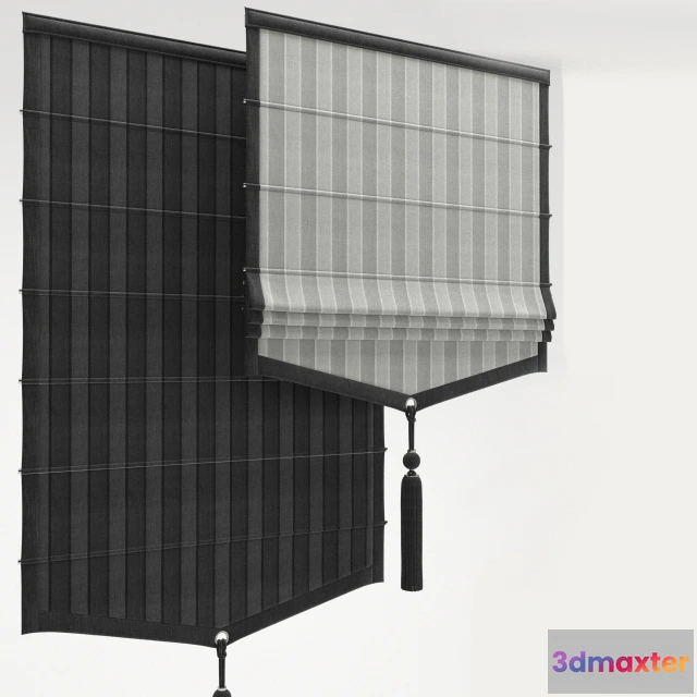 1595456 - decoration - Roman shade 23 3D Max
