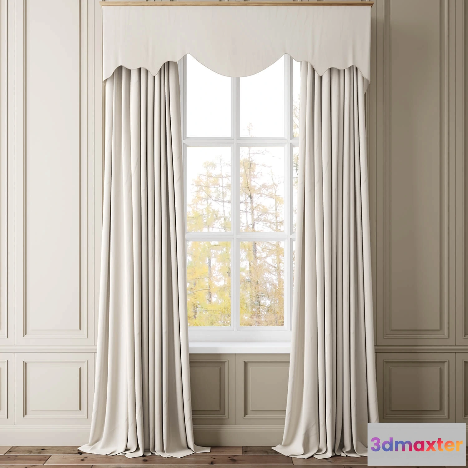 1595478 - decoration - Curtain 63 3D Max