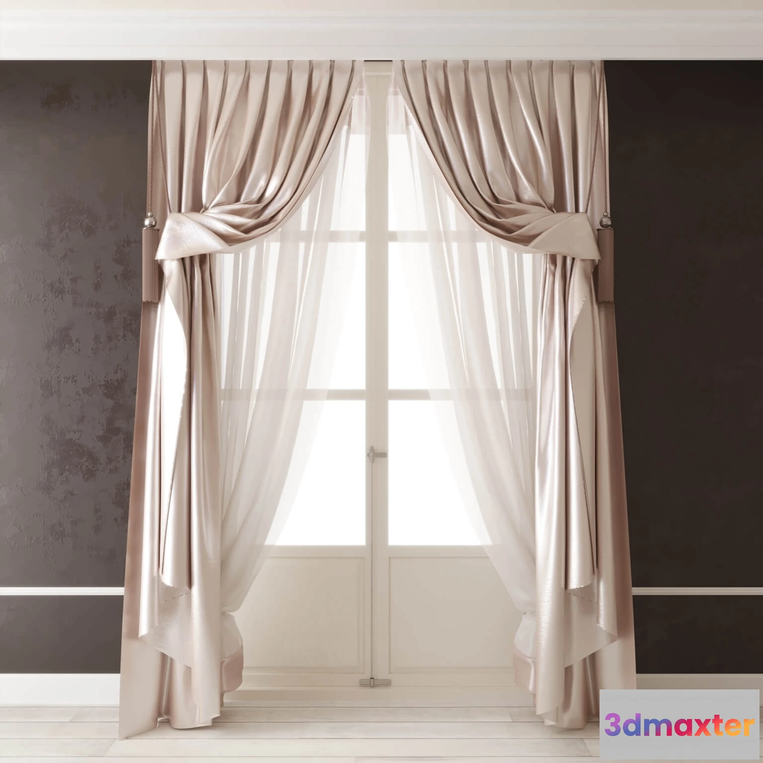 1595496 - decoration - Curtains classic 19 3D Max