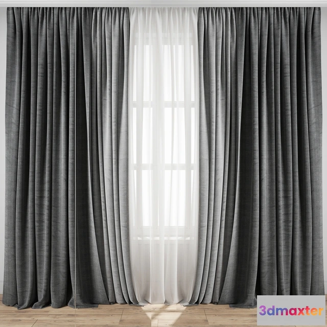 1595516 - decoration - Curtain 114 3D Max