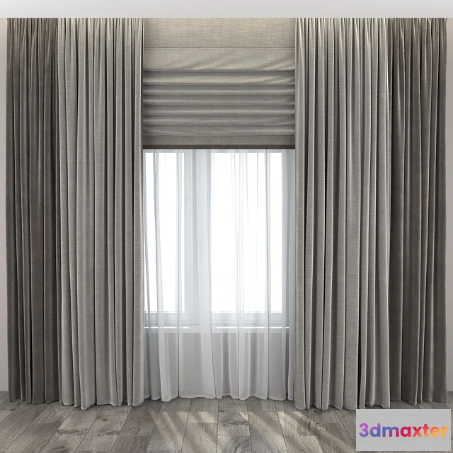 1595566 - decoration - Curtain 132 3D Max