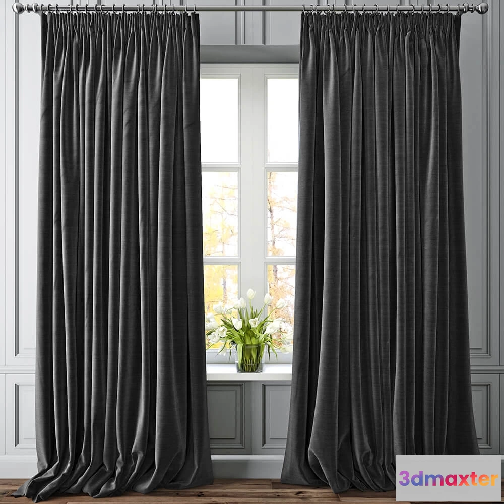 1595572 - decoration - Curtain 45 3D Max