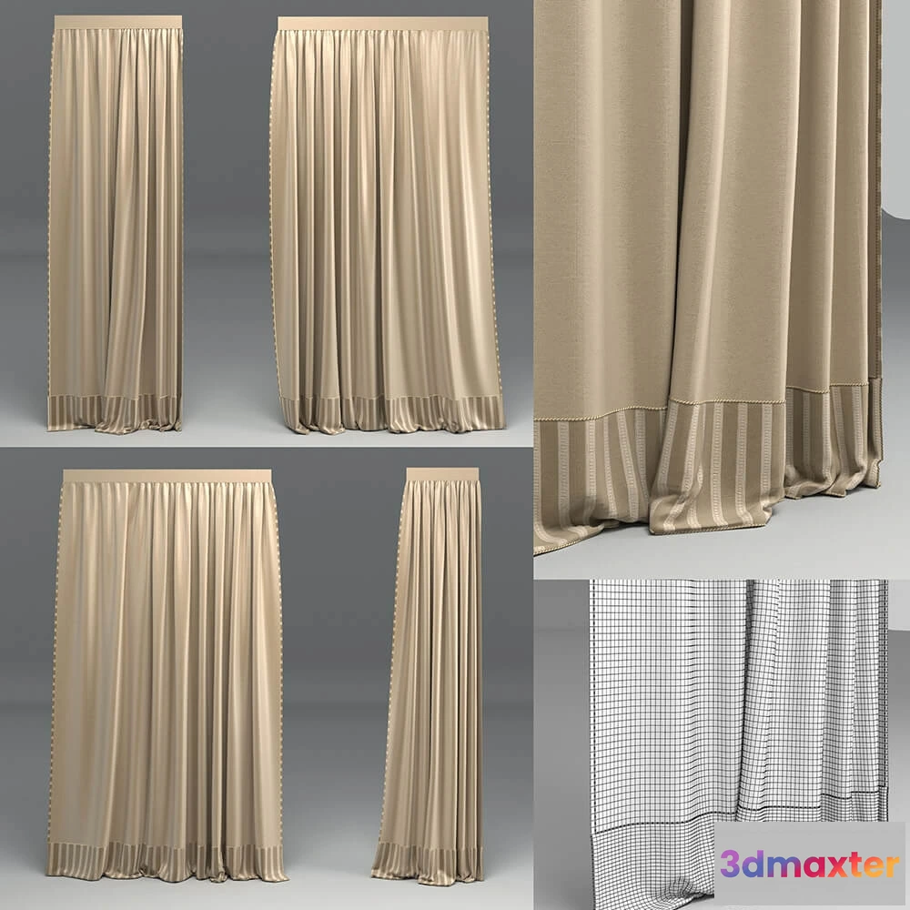 1595576 - decoration - Curtain 384 3D Max