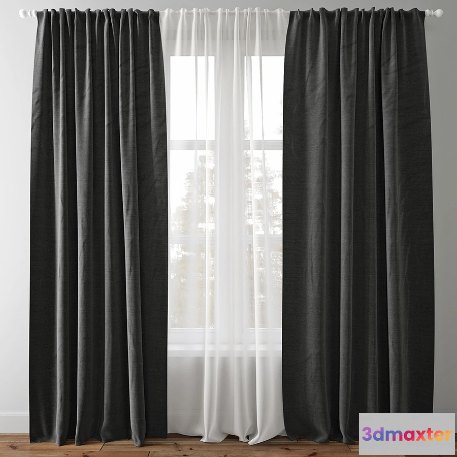 1595582 - decoration - Curtain 54 3D Max