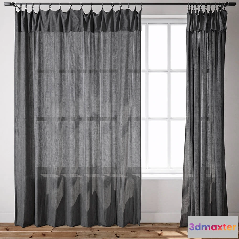1595604 - decoration - Curtain 74 3D Max