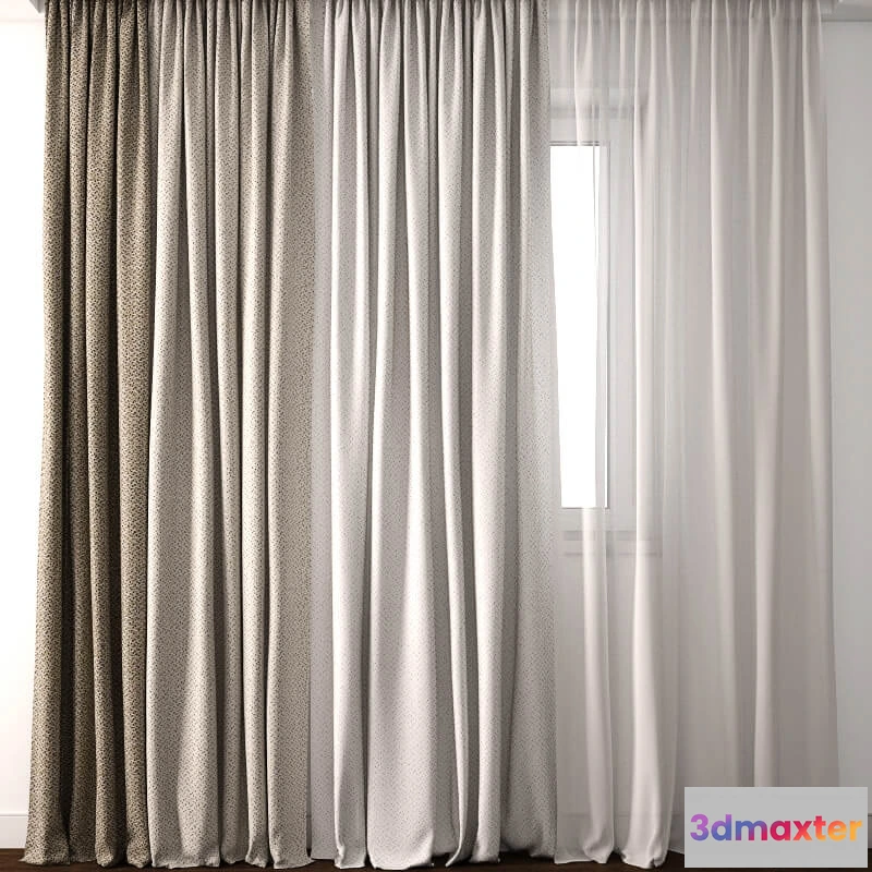 1595626 - decoration - Curtain 423 3D Max