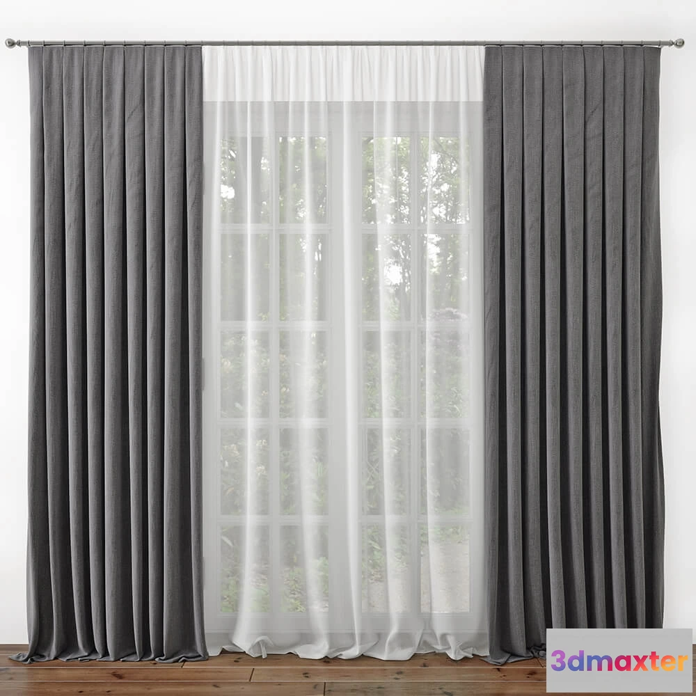 1595662 - decoration - Curtain 19 3D Max