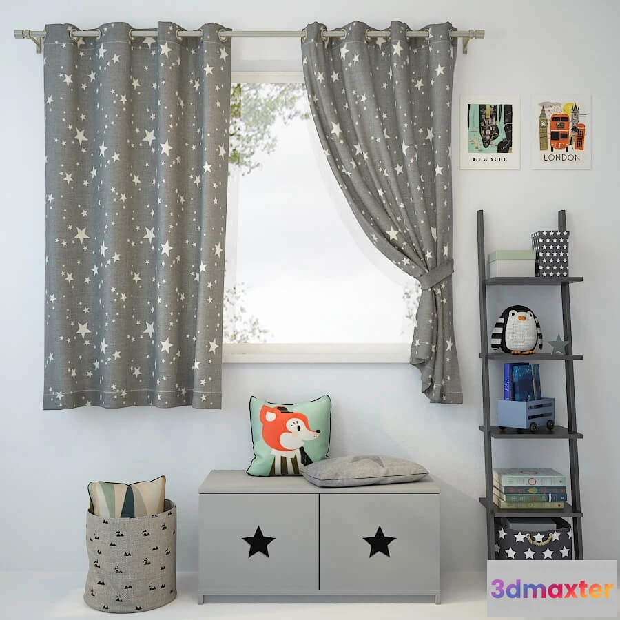 1595668 - decoration - Curtain and decor 8 3D Max