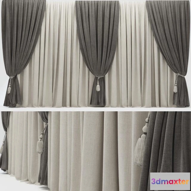 1595728 - decoration - Curtain 0307 3D Max