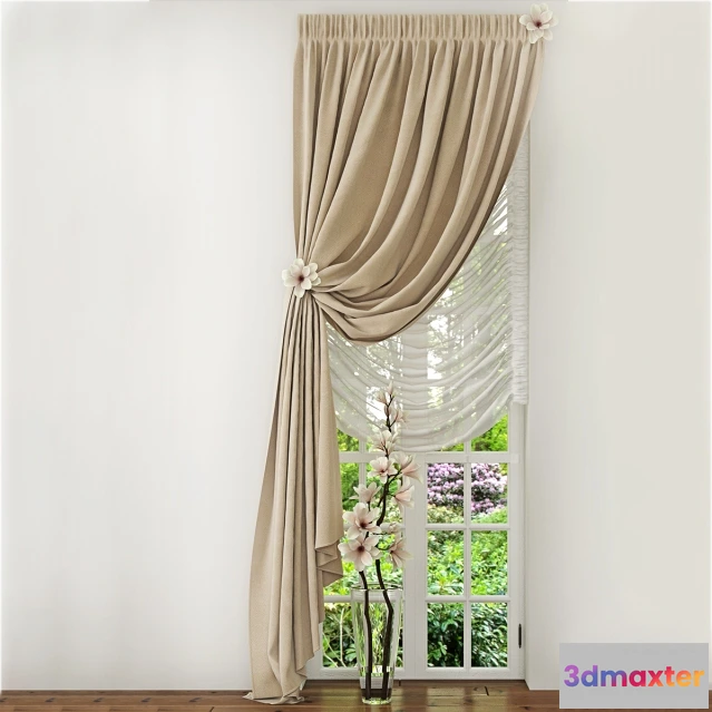 1595734 - decoration - Curtain 9 3D Max