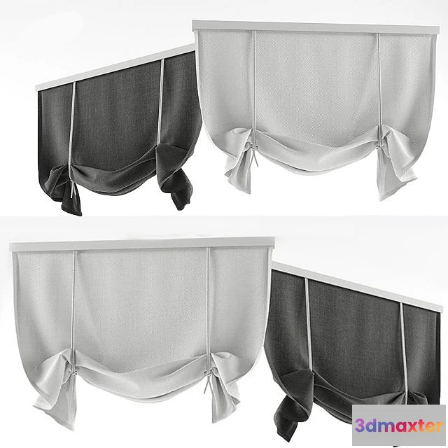 1595742 - decoration - Roman Curtain 05 3D Max