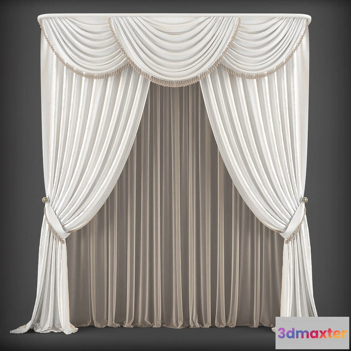 1595762 - decoration - Classic curtains 232 3D Max
