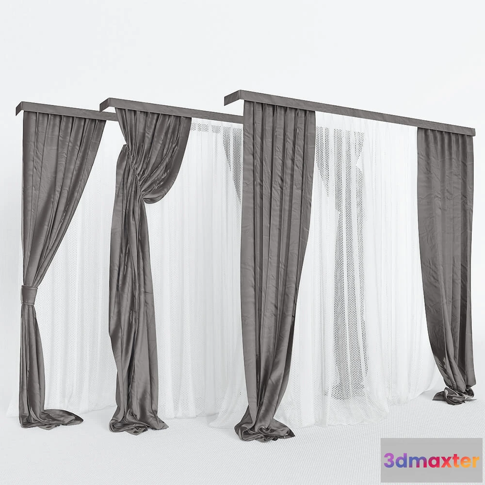 1595774 - decoration - Curtain modern V44 3D Max