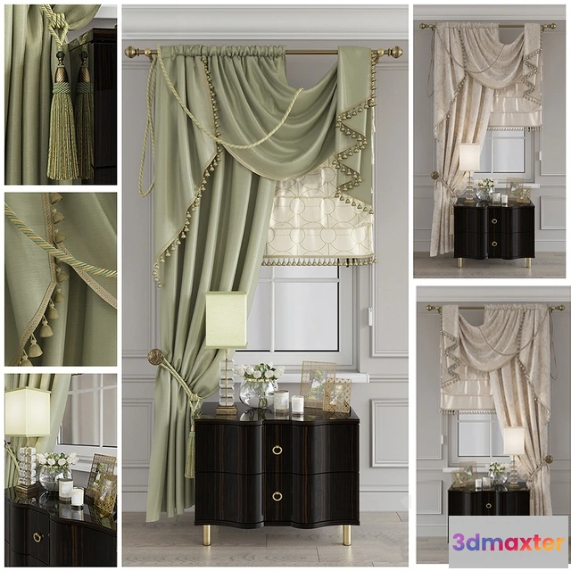 1595788 - decoration - Curtain classic 1 3D Max