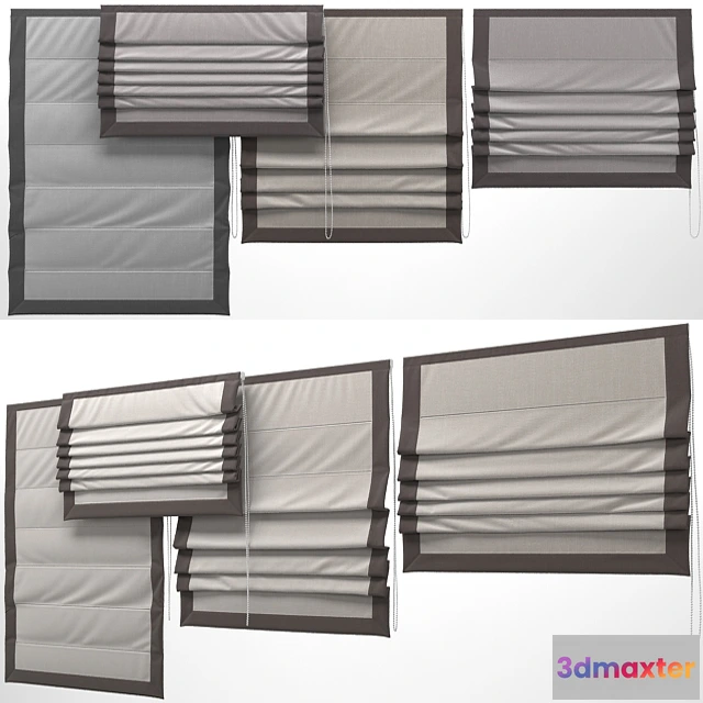 1595834 - decoration - Roman blind 6 3D Max