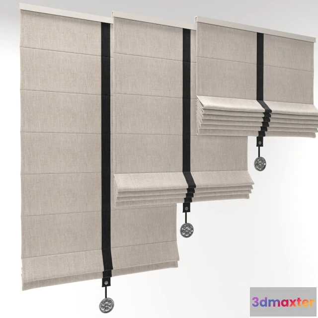 1595842 - decoration - Roman Shade 28 3D Max