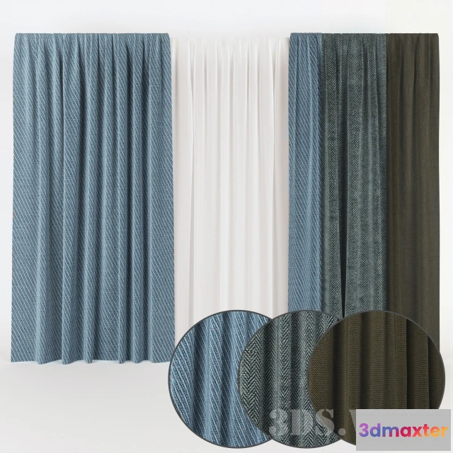 1595898 - decoration - curtains set 3D Max