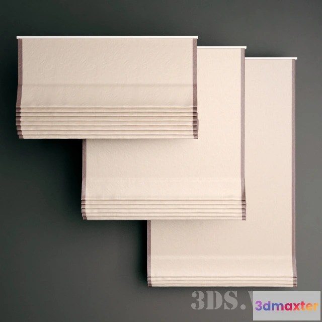 1595904 - decoration - Roman curtains 3D Max