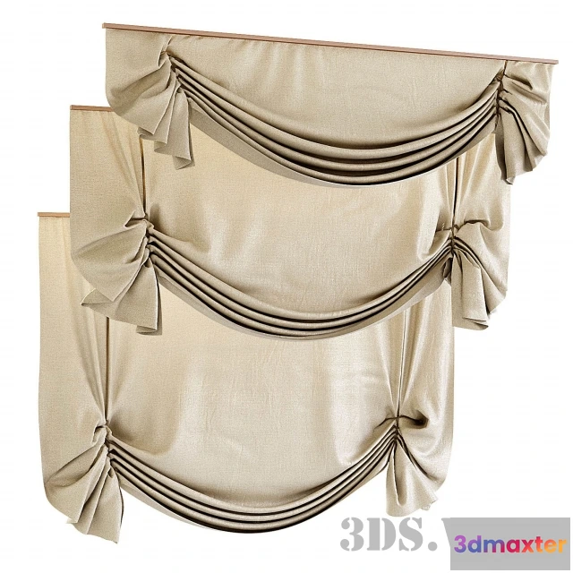 1595944 - decoration - English curtains 3D Max