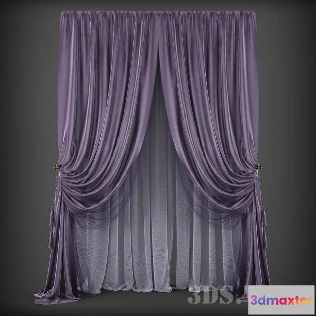 1595946 - decoration - Classic curtains 3D Max