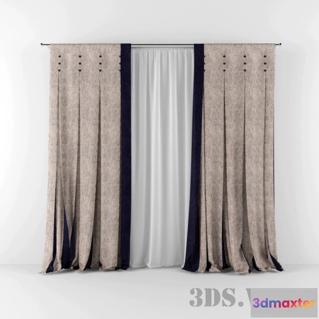 1596056 - decoration - Beautiful Modern Curtains 3D Max