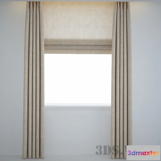 1596058 - decoration - Roman blinds - Roman blinds 3D Max