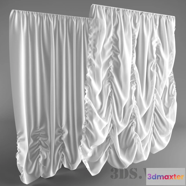 1596064 - decoration - White translucent tulle 3D Max