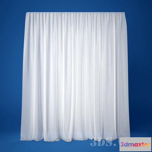 1596072 - decoration - White beautiful tulle 3D Max