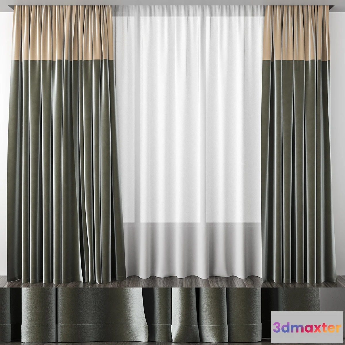 546943 - Curtains olive 50_50