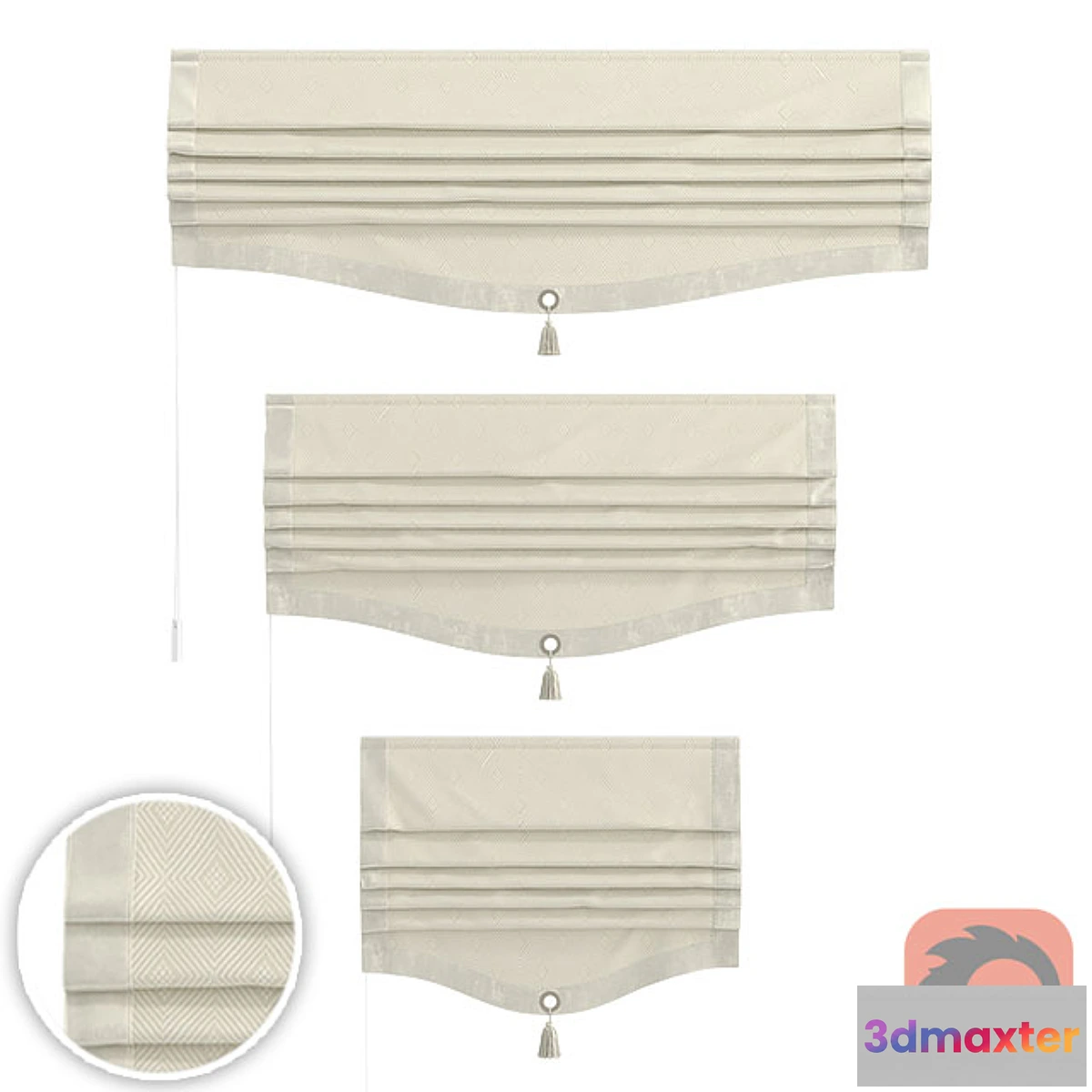 547075 - Set of Roman curtains ARISSA (INMA)